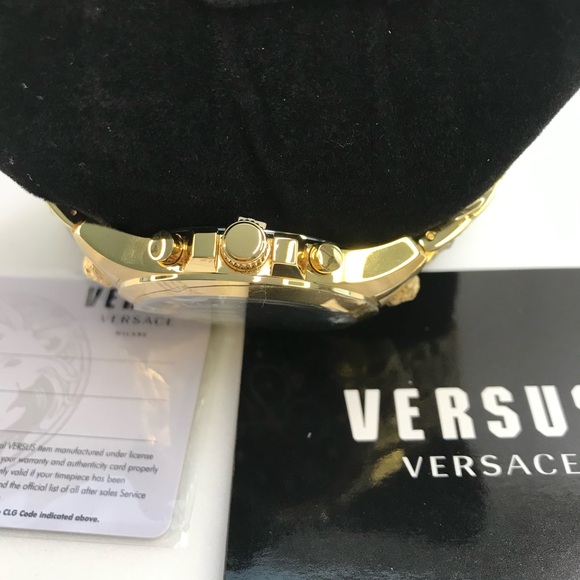 New Authentic VERSUS VERSACE Chrono Lion Bracelet Watch - Picture 10 of 16